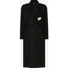 Herren - Wolle Oberbekleidung Dolce & Gabbana Double-breasted trench coat black