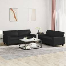 Schwarz Sofas vidaXL 2 Piece Set