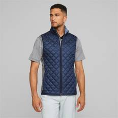 Puma Men Vests Puma Frost Quilted Vest Navy Blazer/Slate Sky