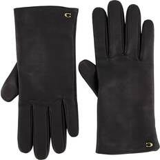 Coach Women Gloves & Mittens Coach Sculpted Signature Leather Tech Gloves