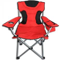 Camping folding chair XL with cup holder and cooler bag