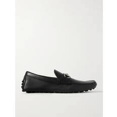 Gucci Halbschuhe Gucci Mokassins Horsebit aus Leder Schwarz