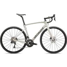 Carbon Road Bikes Specialized Roubaix Comp 2024 - Red Ghost Pearl Over Dune White Men's Bike