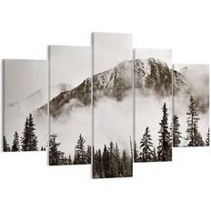 ARTTOR Fog Mountain Forest Black/White Bild 150x100cm