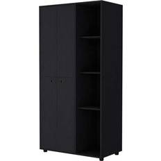 Black Wardrobes FM FURNITURE LLC Bethel Armoire Wardrobe