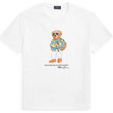 Polo Ralph Lauren Herren Oberteile Polo Ralph Lauren Polo Bear Jersey T-Shirt - White Beach Club Bear