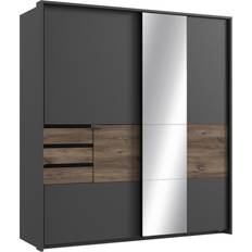 Poco Möbel Poco Bamberg Graphite/Oak Kleiderschrank 180x198cm