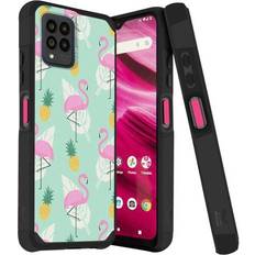 HD Accessory MetKase Drop Tested Air Cushion Hybrid Case for T-Mobile REVVL 6 Pro 5G Flamingo