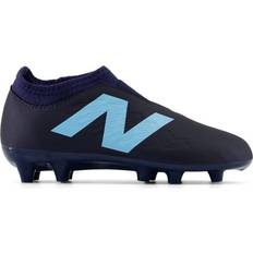 Football Shoes New Balance Kinder TEKELA MAGIQUE JNR FG V4 in Blau/Orange, Synthetic, Größe 33.5 33.5