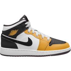 Multicolored Sneakers Nike Air Jordan 1 Mid M - White/Yellow Ochre/Black
