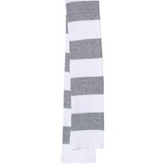 Men - White Scarfs Sportsman Rugby-Striped Knit Scarf One White/Heather Grey