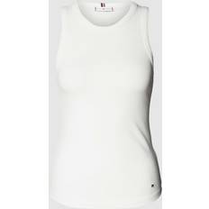 Tommy Hilfiger Damen Tanktops Tommy Hilfiger Tanktop mit Rundhalsausschnitt in Weiss, Größe