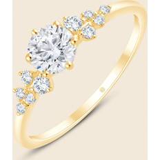 Ringe Stardust Round Ring Gelb 18k Gold