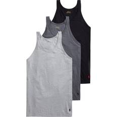 Polo Ralph Lauren Men Tank Tops Polo Ralph Lauren Slim Fit Classic Undershirts 3-Pack - Andover/Madison/Black