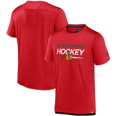 Customizable T-shirts Fanatics Branded Red Chicago Blackhawks Authentic Pro Tech T-Shirt Men's