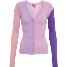 Staud Purple Cargo Cardigan IRSM Iris Multi