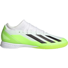 Adidas Indoor (IN) Soccer Shoes Adidas X Crazyfast.3 Indoor - Cloud White/Core Black/Lucid Lemon