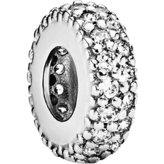 Pandora Sparkle Spacer Charm - Silver/Transparent