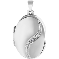 FAVS Medaillon Pendant - Silver/Transparent