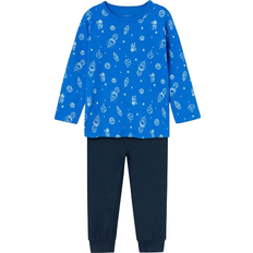 Nachtwäsche Name It Kid's Long Sleeved Night Set - Skydiver