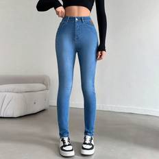Shein Damen Hosen & Shorts Shein High Waist Skinny Jeans