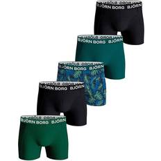 Björn Borg Kid's Core Boxer 5-pack - Black/Green (10002410-MP004)