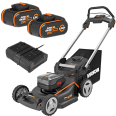 Worx Rasenmäher Worx WG748E (2x4.0Ah) Akku-Rasenmäher