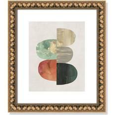 Framed Art Joss & Main Evolving Energy Gold/Green/Orange Framed Art 13x15"