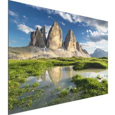 Klebefieber South Tyrolean Pinnacles and Water Reflections Multicolor Bild 40x60cm