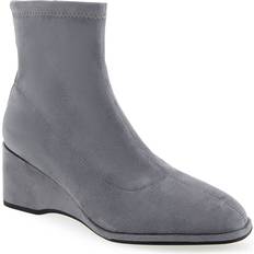 Thong - Women Boots Aerosoles Anouk Boot-Ankle Boot-Wedge Grey Faux Suede