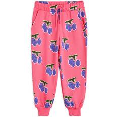 Mini Rodini Girl's Patterned Sweatpants - Pink Plum