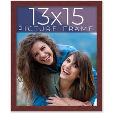Photo Frames 13x15 Dark Real Wood Picture 0.75 inches Interior Depth