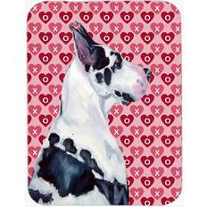 Caroline's Treasures Valentine Hearts Great Dane Hearts Love and Valentine's Day Portrait Chopping Board 15.38"