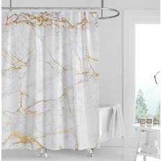 Domoku White Gold Marble Shower Cracked Lines Shower