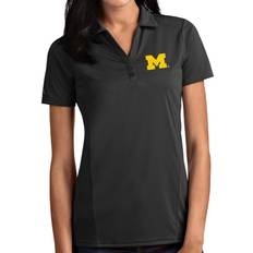 Polo Shirts Antigua Women's Michigan Wolverines Grey Tribute Performance Polo, Medium, Gray