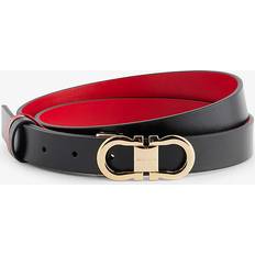 Ferragamo Women Belts Ferragamo Woman Reversible and adjustable Gancini belt Black/Flame Red