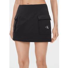 Calvin Klein Damen Röcke Calvin Klein Gefütterter Cargo-Minirock aus Nylon