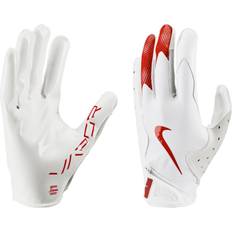 Nike Soccer Nike Vapor Jet 8.0 Football Gloves, Men's, Medium, White/White/Univer Red