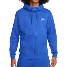 Nike Herren - Hoodies Pullover Nike Sportswear Club Fleece Men's Full-Zip Hoodie - Game Royal/White