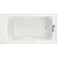 White Whirlpool Bathtubs American Standard Evolution (2425VC-RHO.020) 152.4x81.3