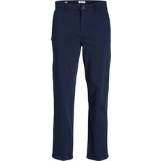 Jack & Jones Loose Fit Chino Trousers - Blue/Navy Blazer
