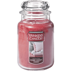 Glass Interior Details Yankee Candle Home Sweet Home Red Scented Candle 22oz