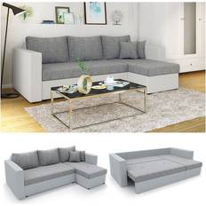 Schlafsofas - Weiß VICCO Couch Sofa
