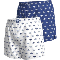 Herre - Klassiske boksere Underbukser Adidas Men's Originals Comfort Cotton Boxer Briefs 2-pack - Blue/White