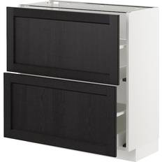 Ikea Metod Black Lagerschrank 80x80cm