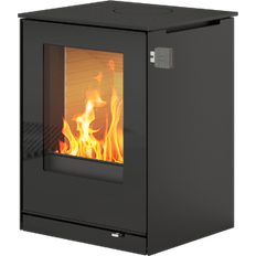 Rais Vedovner Rais Q-tee 57 Black with Glass Door