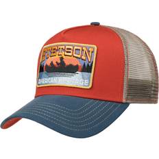 Capser Stetson Canoe Trucker Cap - Blue/Red