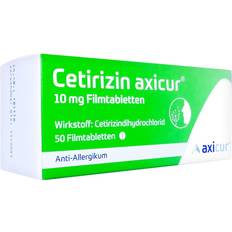 Rezeptfreie Arzneimittel reduziert Cetirizin axicur 10 mg Tablette