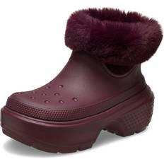 Crocs Unisex Lace Boots Crocs Unisex Stomp Lined Boots Snow, Dark Cherry, Men