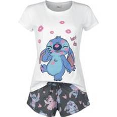 Nattøy Lilo & Stitch Disney Pyjamas Kiss kiss Damer flerfarget